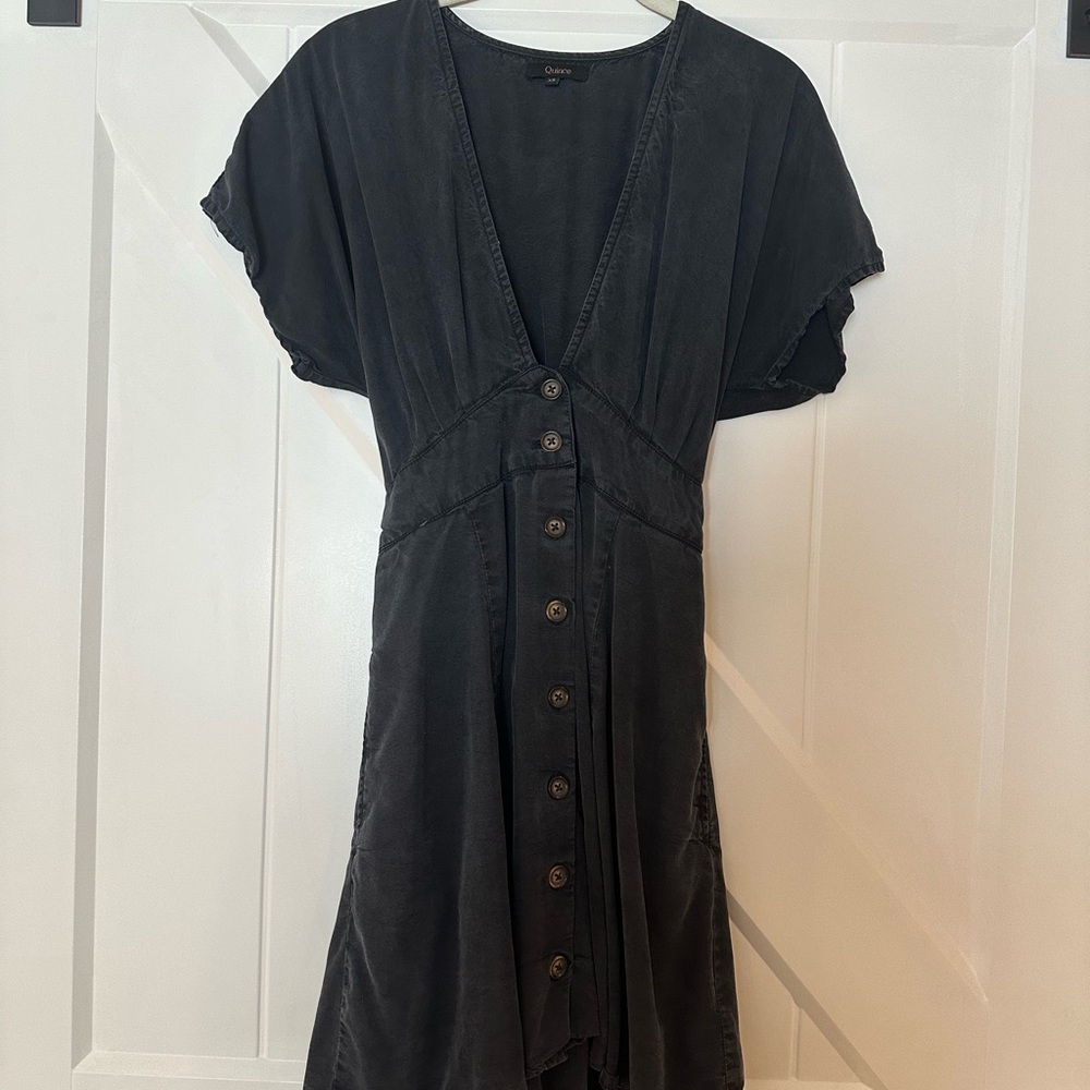 Quince Button-Down Mini Dress